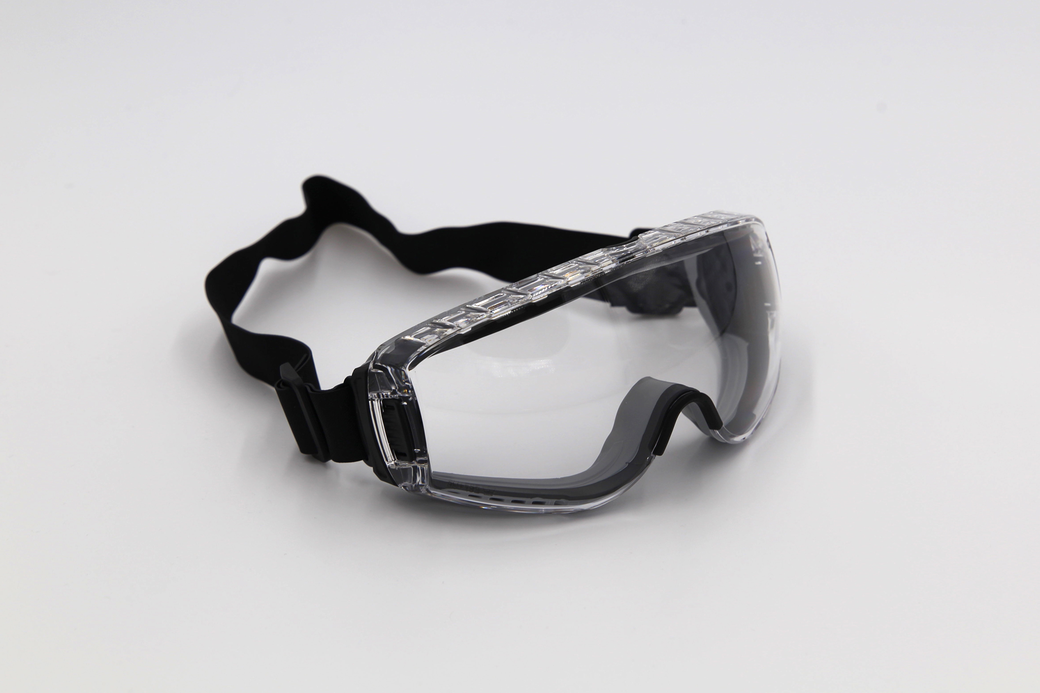 Black safety goggles
