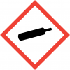 Compressed gas hazard symbol