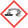 Corrosive hazard symbol